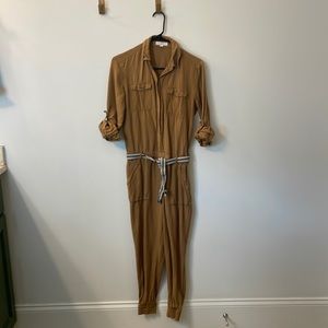 Loft Linen Jogger Jumpsuit - Size XS